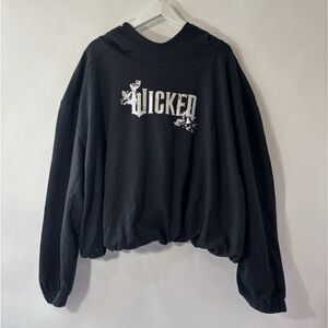 Wicked Graphic Black Hoodie Jacket